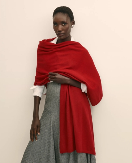 Cashmere 2-Ply Wrap Scarf, image 3