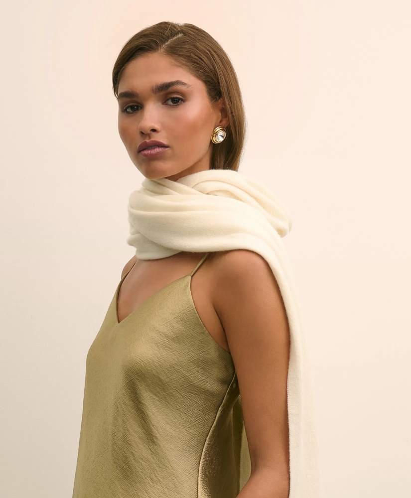 Cashmere 2-Ply Wrap Scarf, image 3