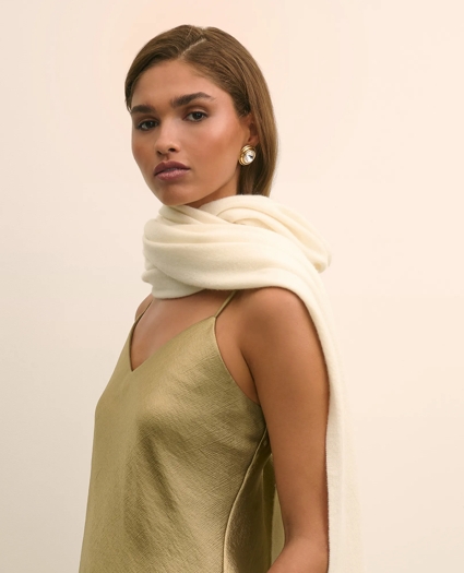 Cashmere 2-Ply Wrap Scarf, image 3
