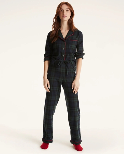Flannel Tartan Pajama Set, image 2