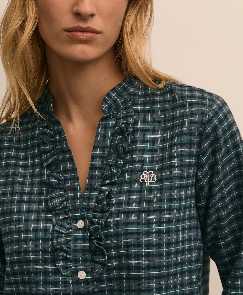 Cotton Flannel Plaid Pajamas, image 2