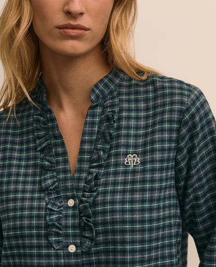 Cotton Flannel Plaid Pajamas, image 2
