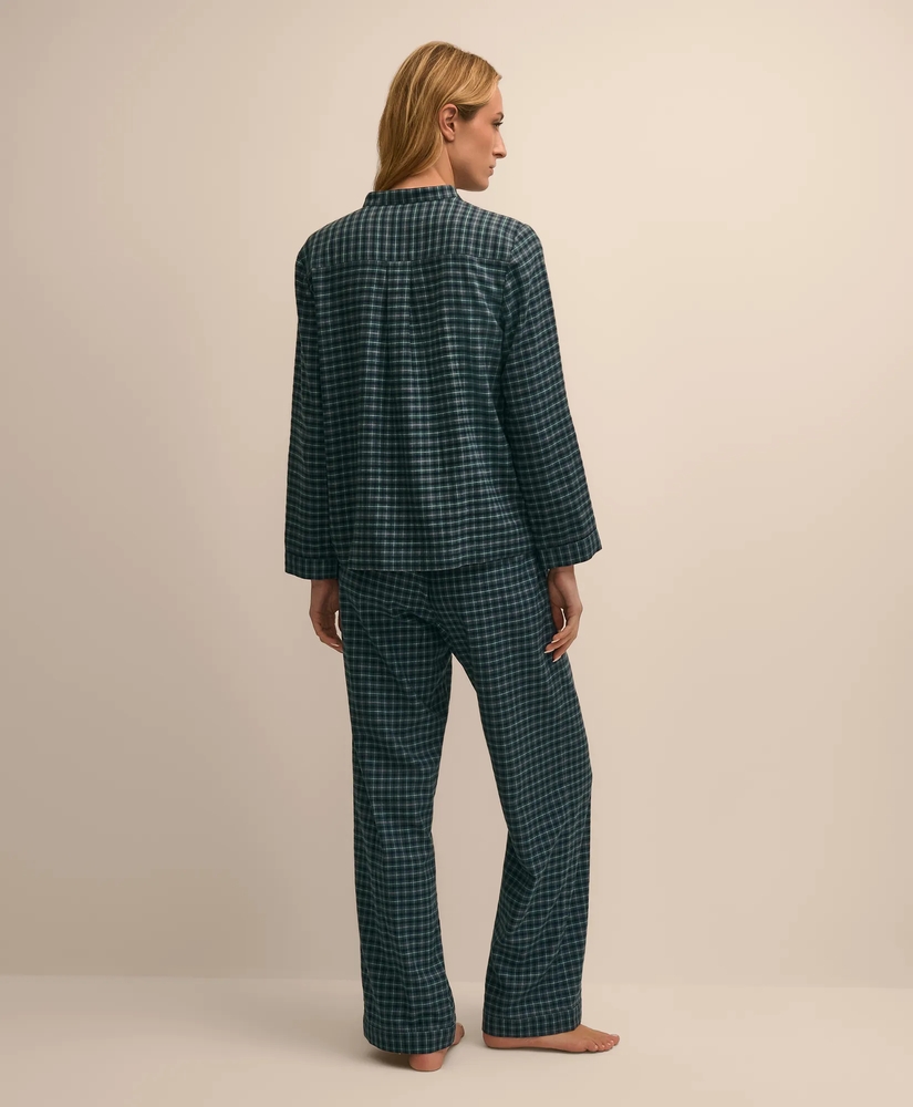 Cotton Flannel Plaid Pajamas, image 3