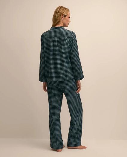 Cotton Flannel Plaid Pajamas, image 3