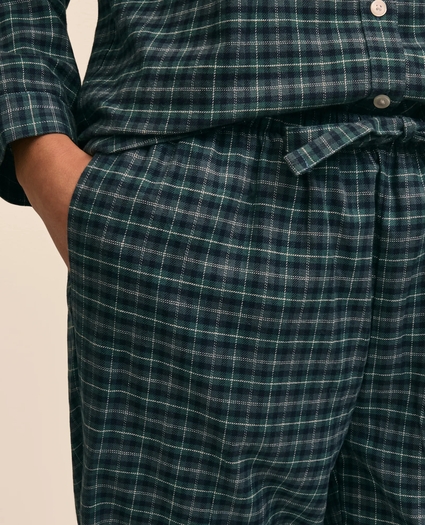Cotton Flannel Plaid Pajamas, image 4