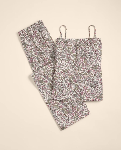 Cotton Jersey Floral Pajamas, image 1
