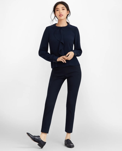 Stretch Cotton Ankle Pants, image 2