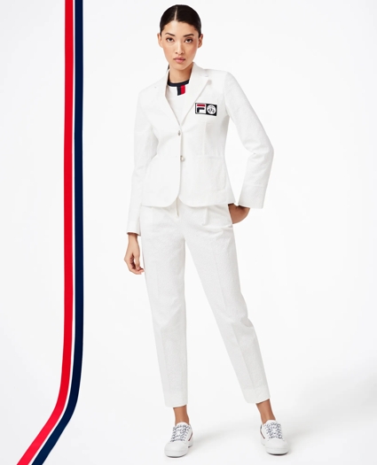 Brooks Brothers x FILA Women's Seersucker Championship Pants, image 2