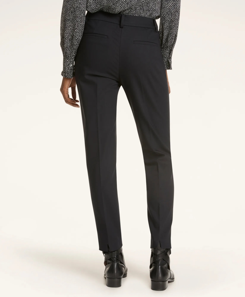 Stretch Cotton Straight Leg Trousers, image 3