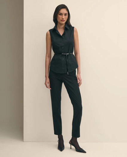 The Essentials Brooks Brothers Stretch Wool Slim Crop Pants, image 1