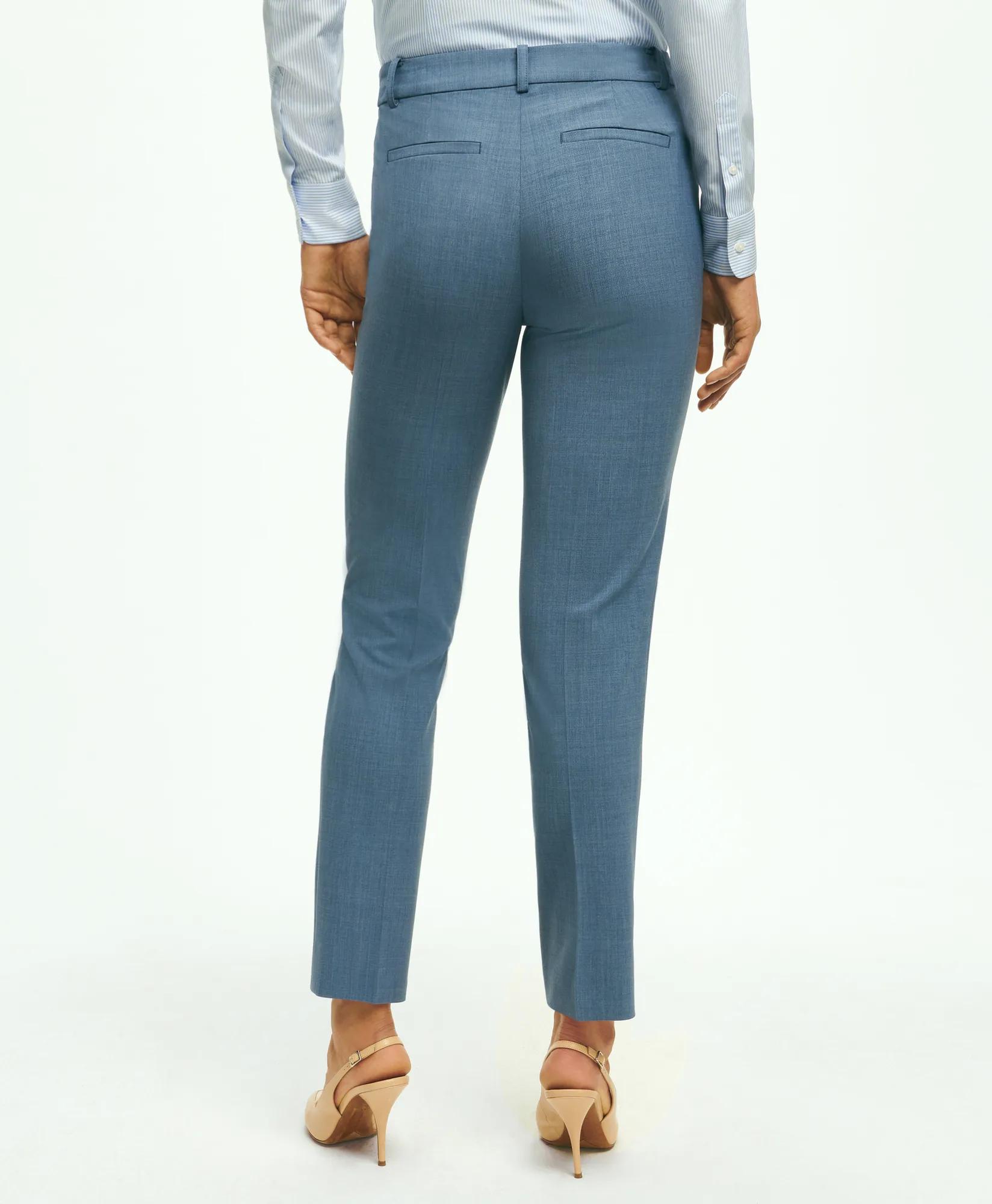 The Essentials Brooks Brothers Stretch Wool Slim Crop Pants, image 2