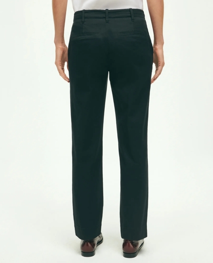 Garment Washed Stretch Cotton Chinos, image 2
