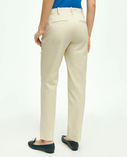 Garment Washed Stretch Cotton Chinos, image 3