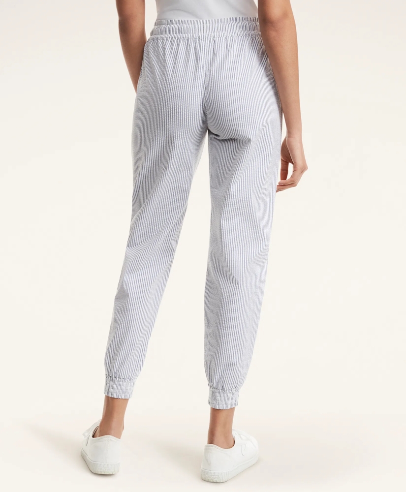 Stretch Cotton Seersucker Joggers, image 4