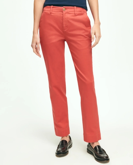 Garment Washed Stretch Cotton Chinos, image 2