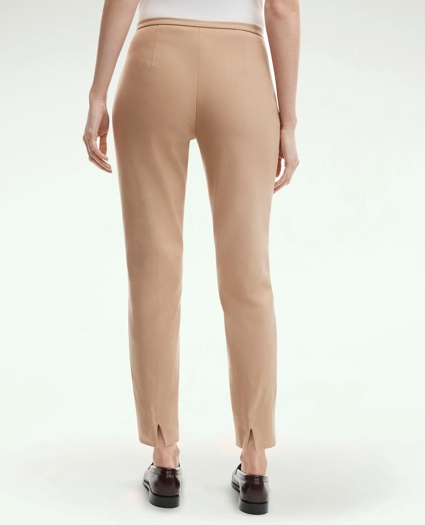 Women's Side-Zip Stretch Cotton Pant | Brooks Brothers