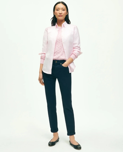 Stretch Cotton Five-Pocket Pants, image 2