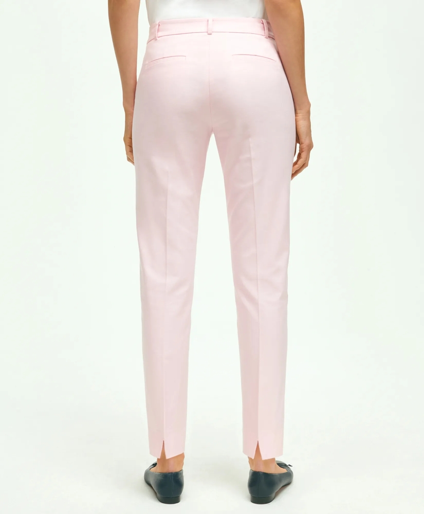 Stretch Cotton Pinpoint Oxford Cropped Pants, image 5