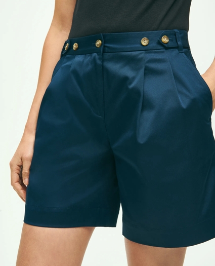 Stretch Cotton Twill Shorts, image 3