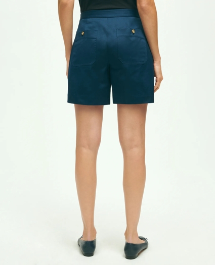 Stretch Cotton Twill Shorts, image 4