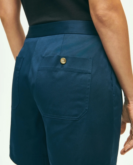 Stretch Cotton Twill Shorts, image 6