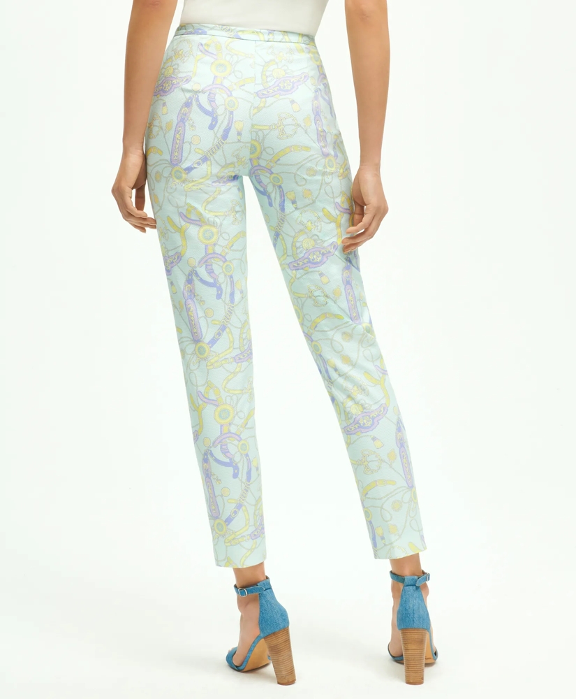 Stretch Cotton Pique Side Zip Pants, image 3