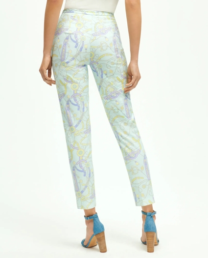 Stretch Cotton Pique Side Zip Pants, image 3