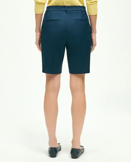 Stretch Cotton Twill Bermuda Shorts, image 2