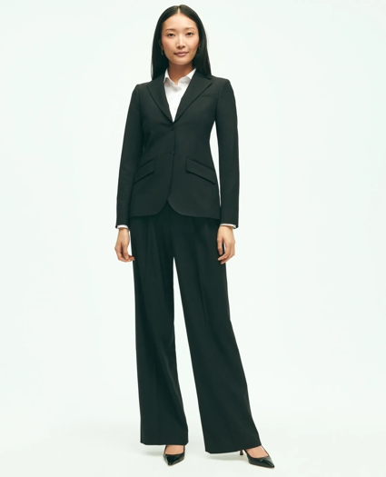The Essential Brooks Brothers Stretch Pleat-Front Wide Leg Trousers, image 4
