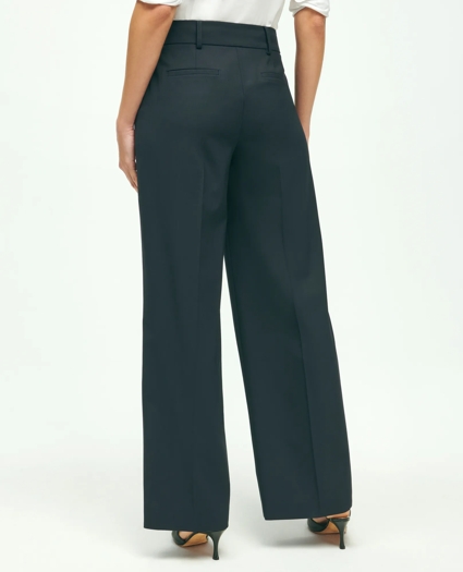 The Essential Brooks Brothers Stretch Pleat-Front Wide Leg Trousers, image 4