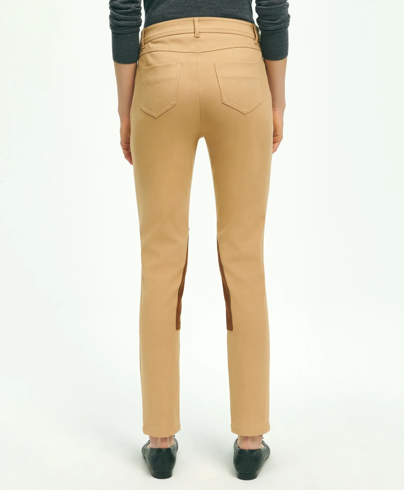 Cotton Blend 5-Pocket Riding Pants, image 5