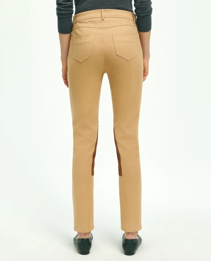 Cotton Blend 5-Pocket Riding Pants, image 5