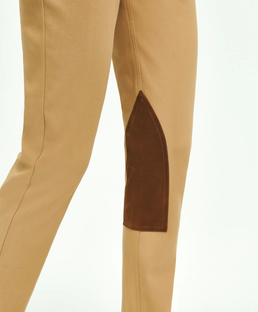 Cotton Blend 5-Pocket Riding Pants, image 3