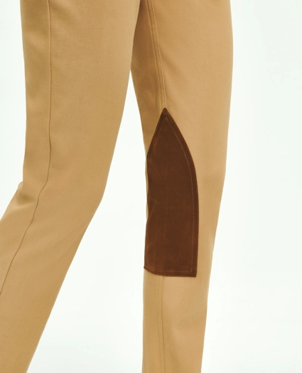 Cotton Blend 5-Pocket Riding Pants, image 3