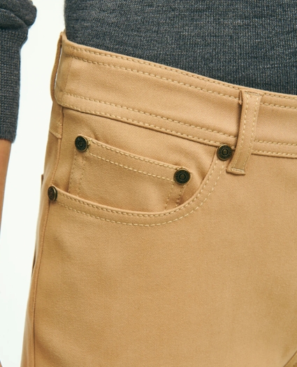 Cotton Blend 5-Pocket Riding Pants, image 6