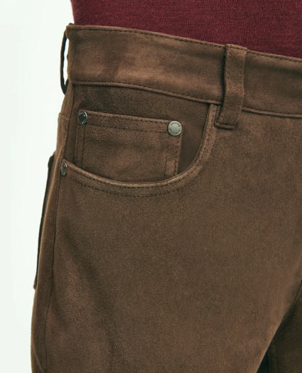 Suede 5-Pocket Pants, image 5