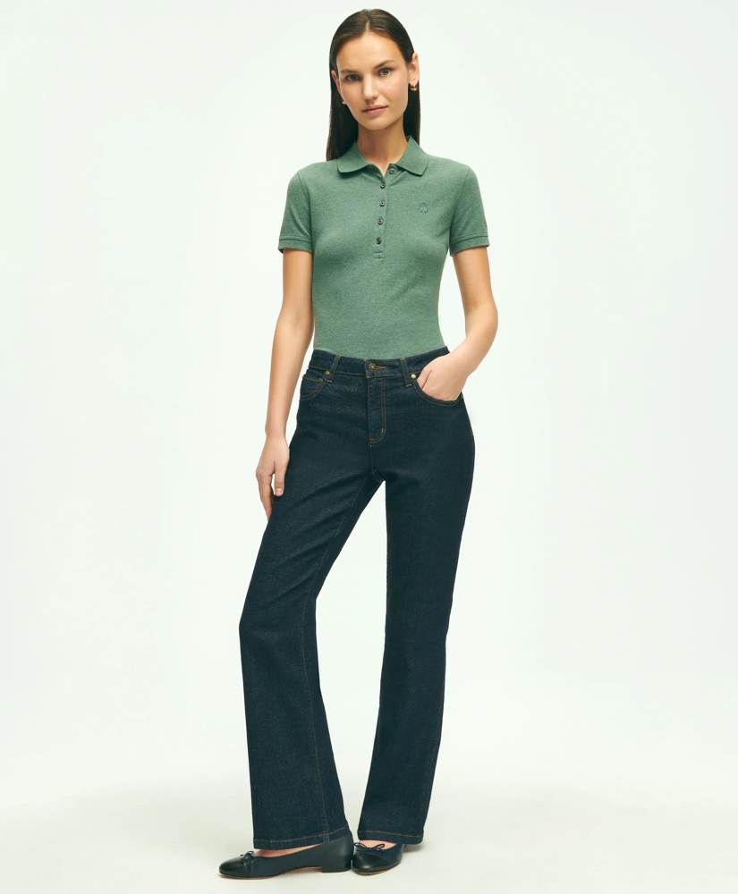 Stretch Cotton Bootcut Denim Jeans, image 2