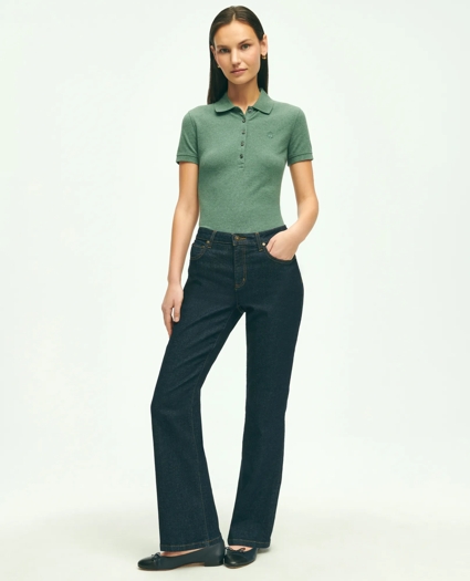 Stretch Cotton Bootcut Denim Jeans, image 2
