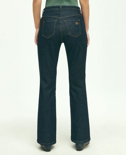 Stretch Cotton Bootcut Denim Jeans, image 3