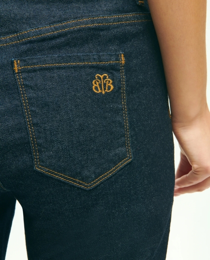 Stretch Cotton Bootcut Denim Jeans, image 4