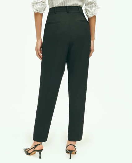 Slim Pleat-Front Cropped Pants, image 3