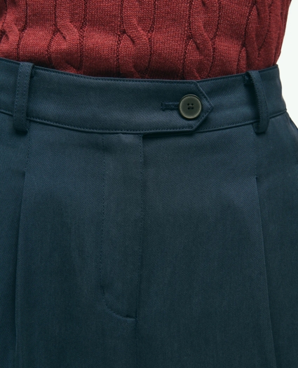 Slim Pleat-Front Cropped Pants, image 4