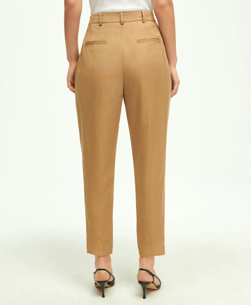 Slim Pleat-Front Cropped Pants, image 3