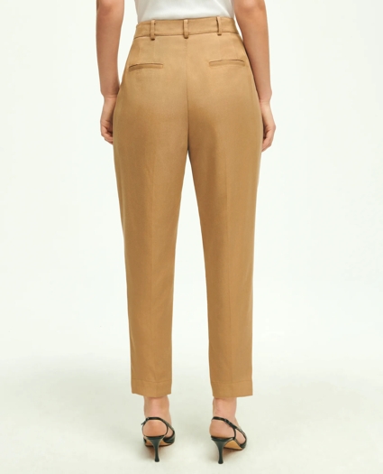 Slim Pleat-Front Cropped Pants, image 3