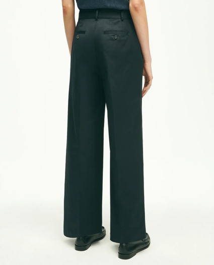 Cotton Twill Wide Leg Pants, image 4