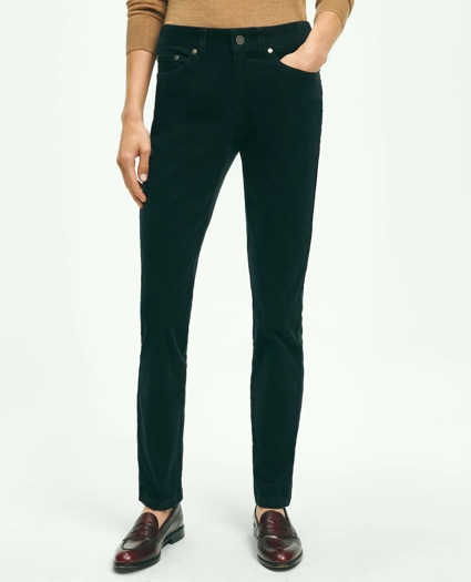 Stretch Cotton Corduroy 5-Pocket Pants, image 1