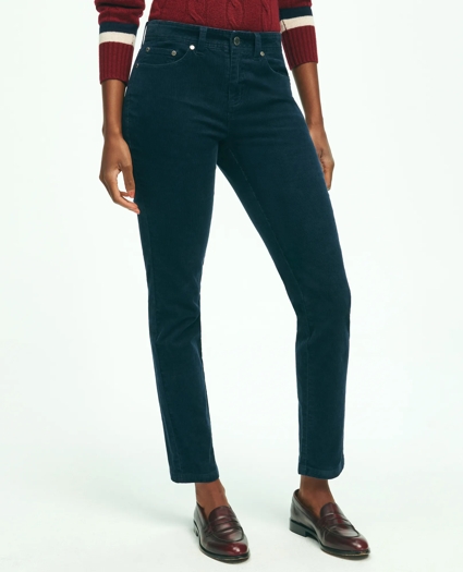 Stretch Cotton Corduroy 5-Pocket Pants, image 1