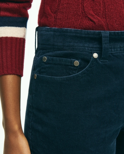 Stretch Cotton Corduroy 5-Pocket Pants, image 3