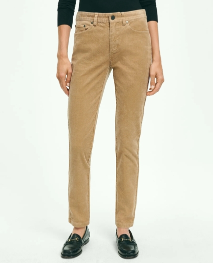 Stretch Cotton Corduroy 5-Pocket Pants, image 1