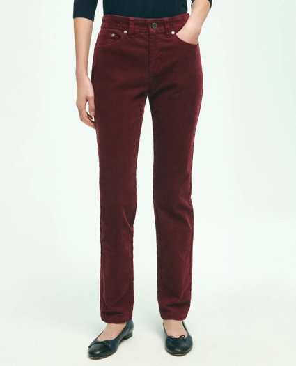 Stretch Cotton Corduroy 5-Pocket Pants, image 1